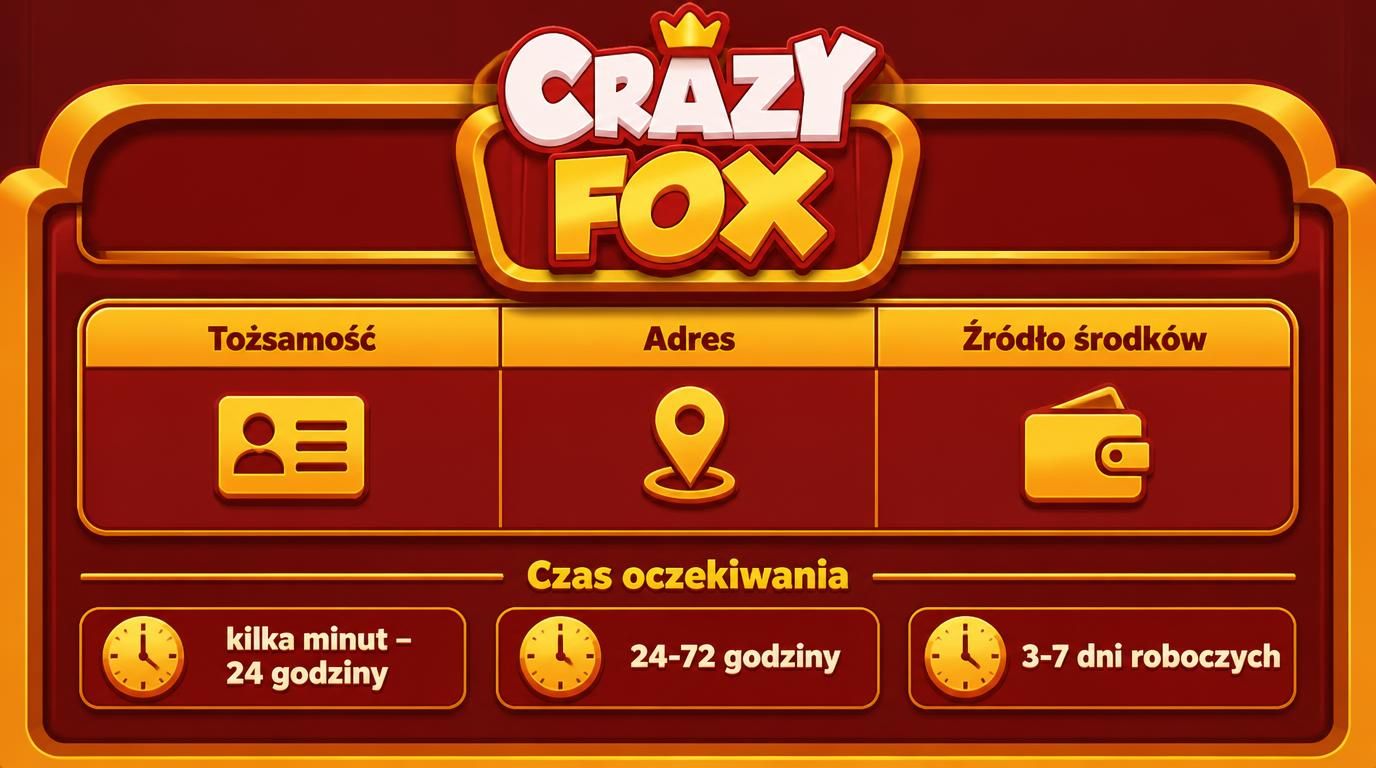 tabela czasów weryfikacji konta